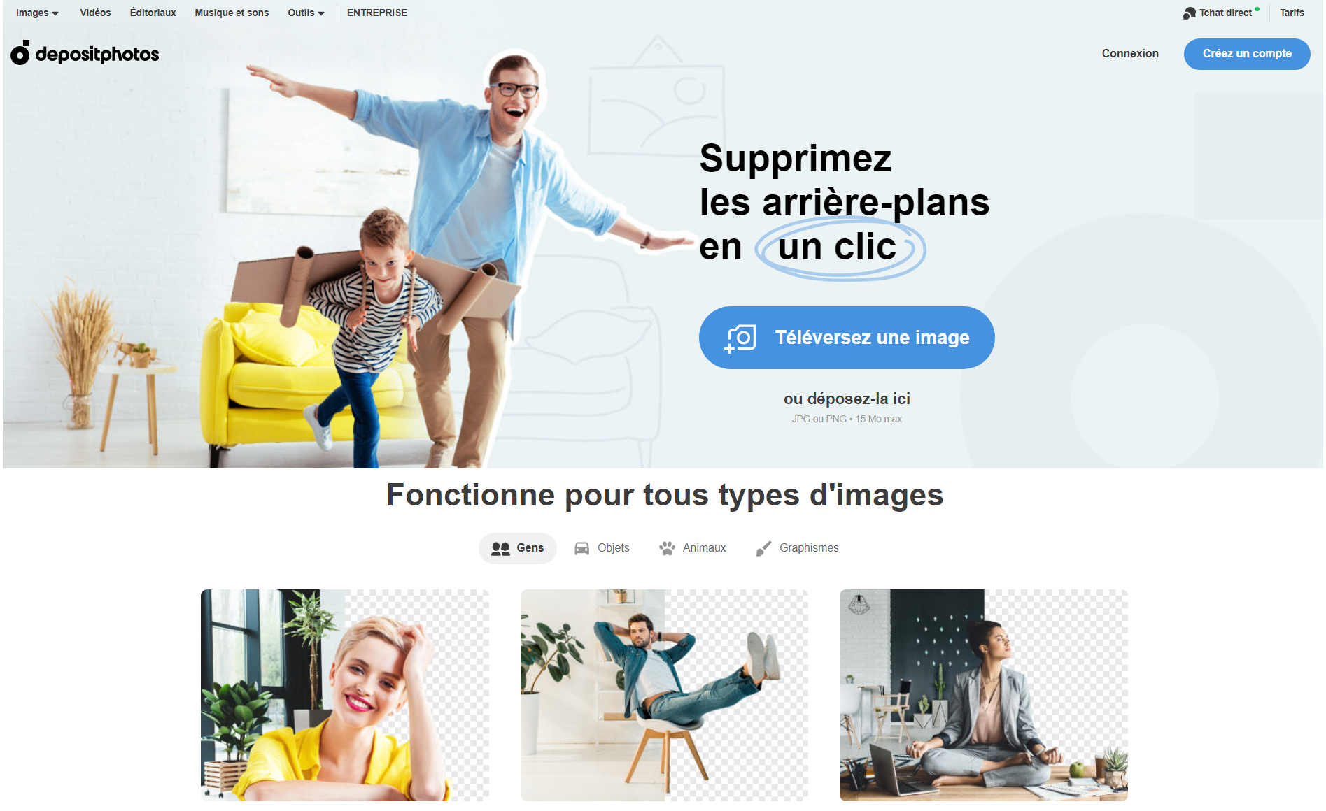 detourage photos gratuit en ligne avec deposit photos Détourer une photo avec DepositPhotos